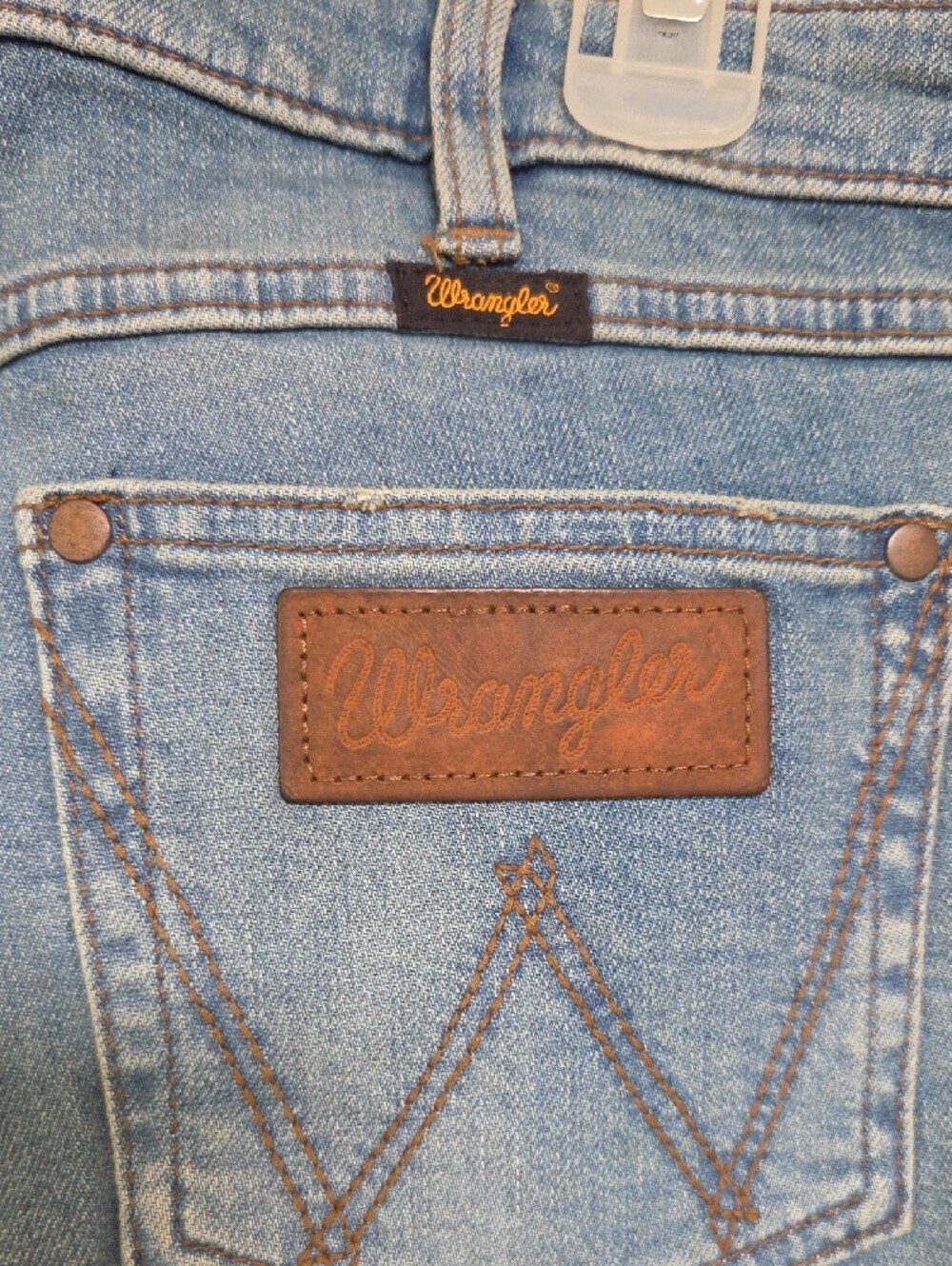 Wrangler Women's Light Blue Flare Jeans High Rise 29/32 - Picture 5 of 6